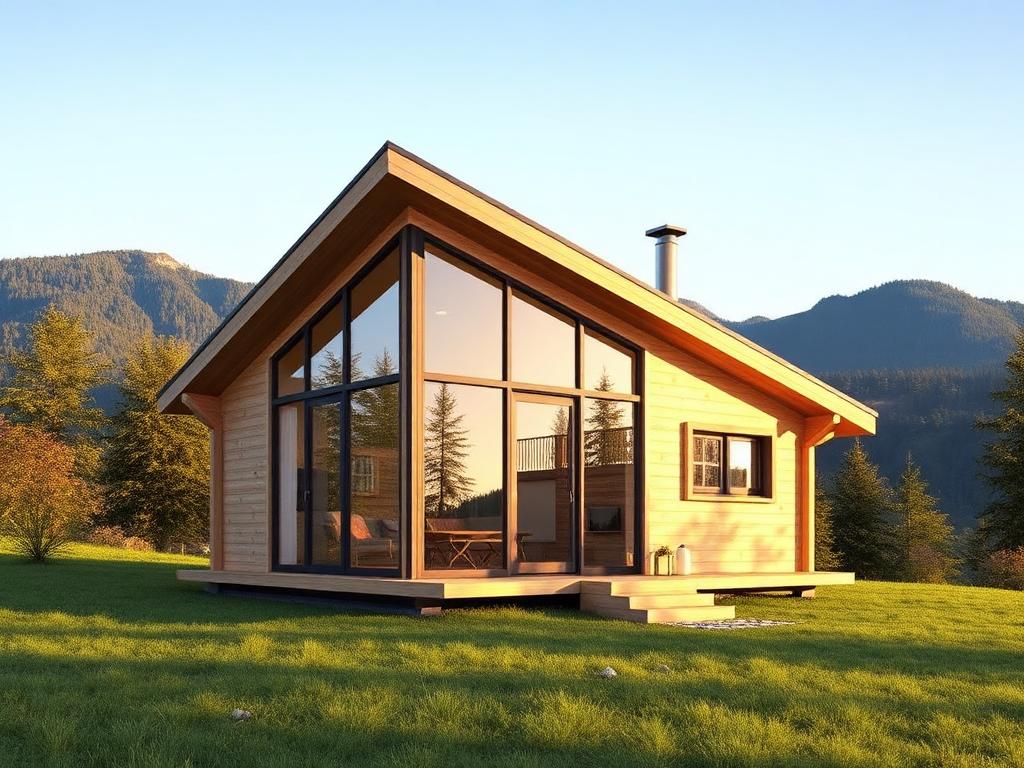 Chalé em madeira — Chalé 27 m²